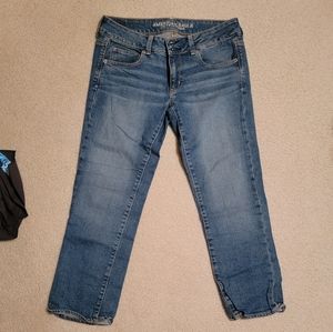 American Eagle Artist Crop Jeans with Stretch